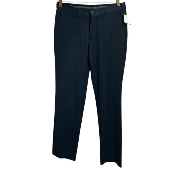 Men's H&M Navy Blue Dress Pants Sz 32 Regular 32" Inseam Business Career Wear - Picture 4 of 6